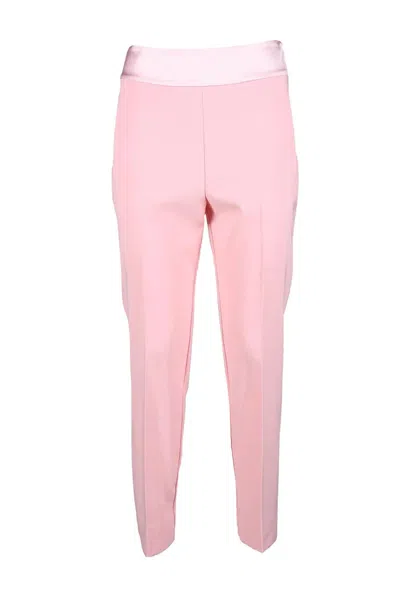 Aniye By Cropped Tailored Trousers With Satin-like Waistband In Multi