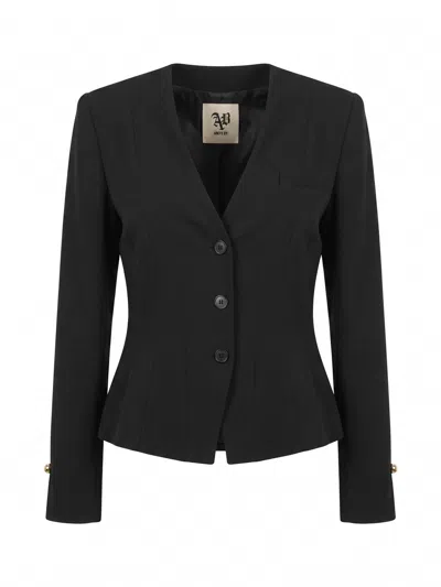 Aniye By Long-sleeve V-neck Jacket In Black