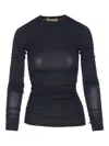 Aniye By Didy Ruched Long-sleeve Top In Black