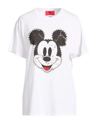 Aniye By Disney Woman T-shirt White Size M Cotton, Polyester