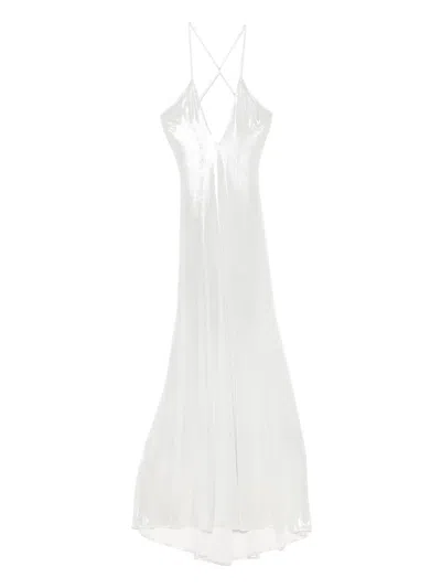 Aniye By Dora Maxi Dress In Silver