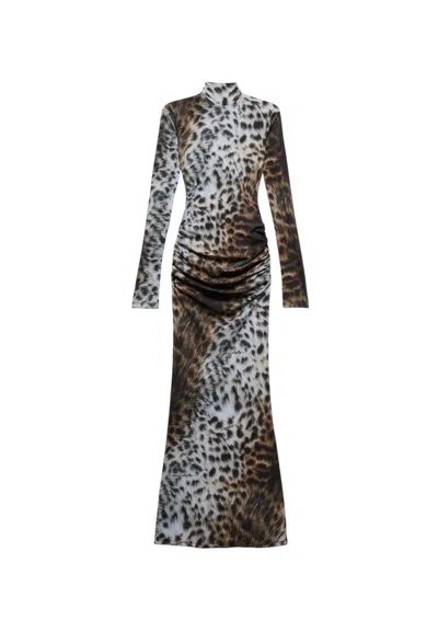 ANIYE BY DRESS LONG NADINE MACULATO WOMAN ANIYE BY NECK ON BACK