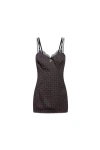 Aniye By Women's Short Dress  Black/pois Pink In Black