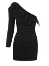 Aniye By One Shoulder Dress In Black