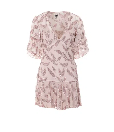 Aniye By Sequin-embellished Mini Dress In Pink