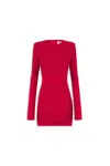 Aniye By Woman Mini Dress Fuchsia Size 8 Polyester, Elastane In Red