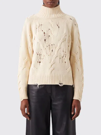 Aniye By Dropped-shoulder Alpaca And Wool Blend Turtleneck Jumper In White