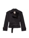 Aniye By Dyla Double-breasted Belted Jacket In Black