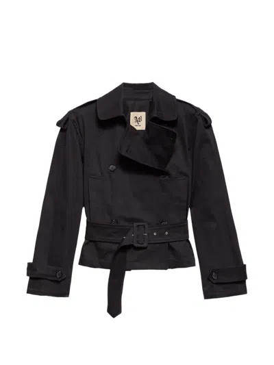 Aniye By Dyla Double-breasted Belted Jacket In Black