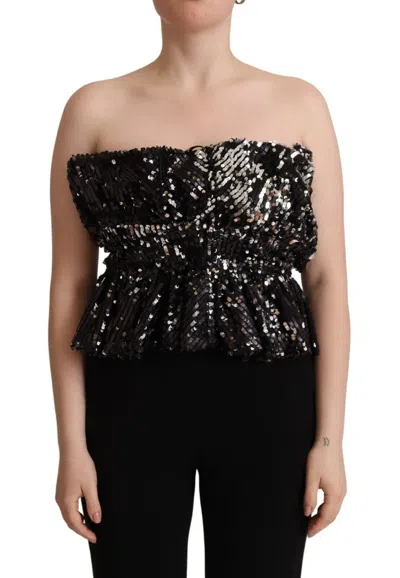 ANIYE BY ELEGANT STRAPLESS SEQUINED WOMEN'S TOP