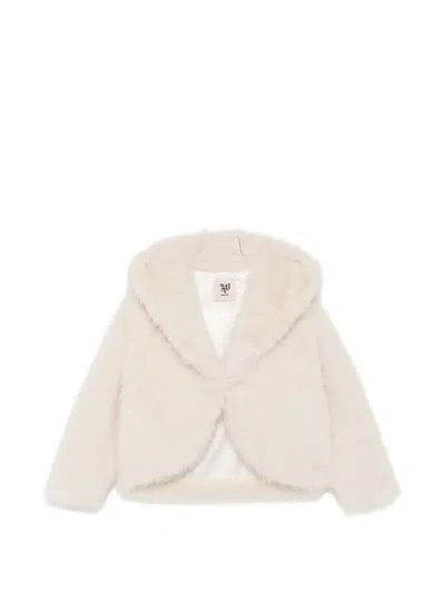 Aniye By Faux-fur Hooded Jacket In Neutral
