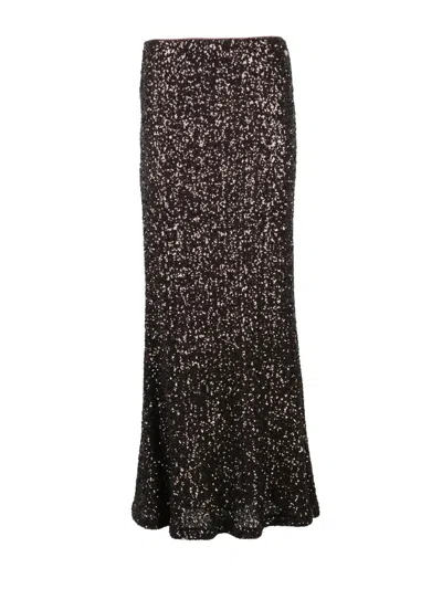 Aniye By Flared Sequin Maxi Skirt With Elastic Waistband In Multi