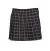 Aniye By Pleated Checked Skirt In Black