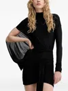 Aniye By High-neck Mini Dress In Black