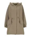 Aniye By Willow Drawstring Hooded Parka In Brown
