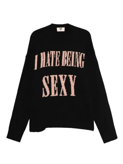 Aniye By Intarsia-knit Sweater In Black