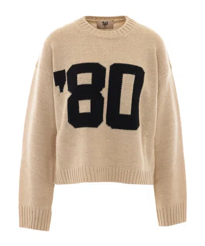 Aniye By Intarsia Knit Sweater In Neutral