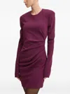 Aniye By Ivy Draped Mini Dress In Purple