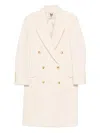 Aniye By Janis Double-breasted Button Coat In Pink