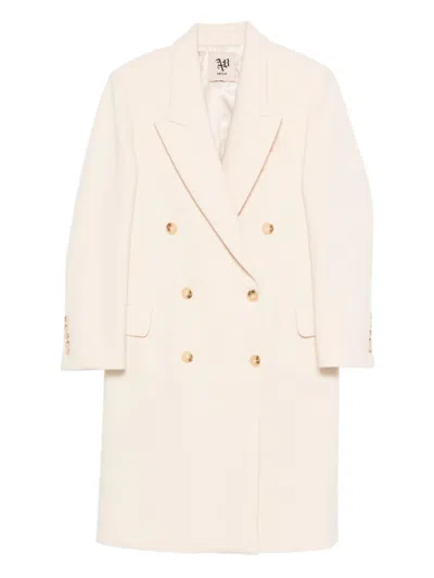 Aniye By Janis Double-breasted Button Coat In Pink
