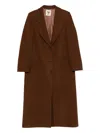 Aniye By Janis Single-breasted Coat In Brown