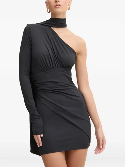 Aniye By Jett Draped Mini Dress In Black