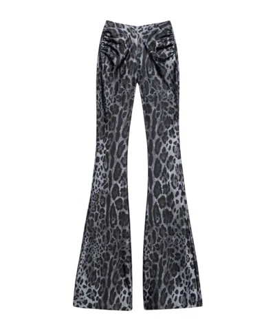 Aniye By Jodi Leopard-print Ruched Trousers In Animal Print