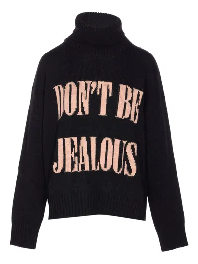 ANIYE BY KOLOR HIGH-NECK EMBROIDERED SWEATER