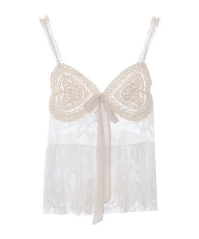 Aniye By Lace Bow Camisole In Neutral