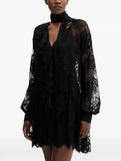 Aniye By Lace Ruffled Mini Dress In Multi