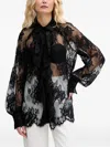 Aniye By Lace Ruffled Shirt In Black