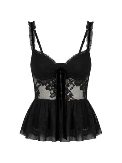 Aniye By Lace-trim Top In Black