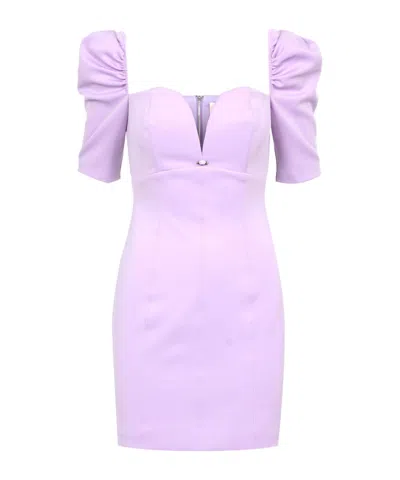 Aniye By Lantern Sleeve Dress In Purple