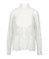 Aniye By Lapel Long Sleeve Shirt In White