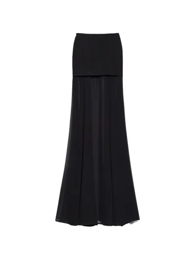 Aniye By Lavinia Layered Maxi Skirt In Black