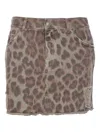 Aniye By Leopard-print Distressed Mini Skirt In Animal Print