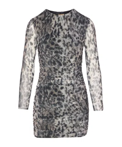 ANIYE BY LEOPARD PRINT MINI DRESS