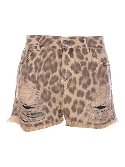 Aniye By Leopard-print Shorts