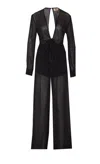 Aniye By Lily Polka-dot Jumpsuit In Black