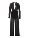 Aniye By Lily Polka-dot Jumpsuit In Black