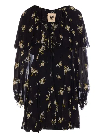 Aniye By Lily Mini Dress In Schwarz