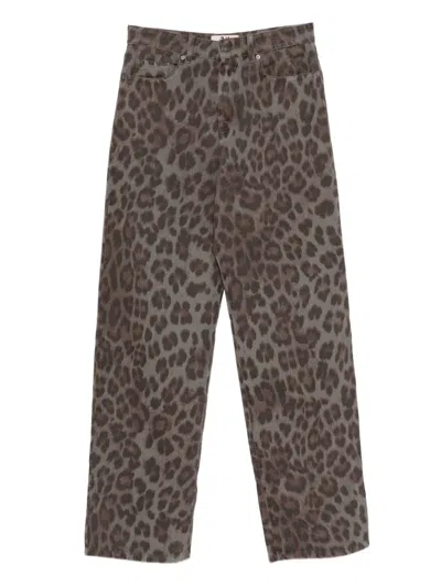 ANIYE BY LIZZY ANIMAL-PRINT TROUSERS
