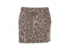Aniye By Leopard-print Distressed Mini Skirt In Brown