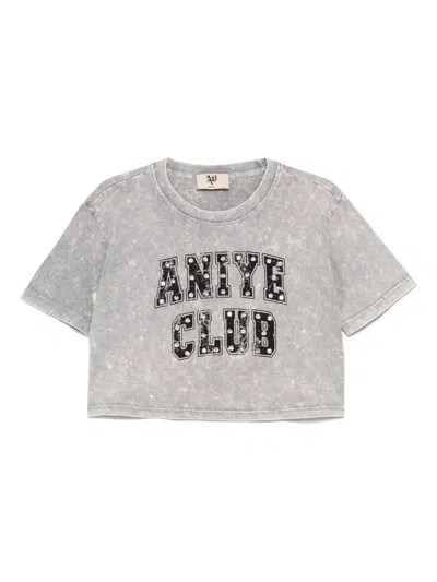 Aniye By T-shirt Mit Logo-print In Gray
