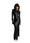 Aniye By Long Dress Beth Woman  Sequins In Black