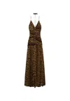 Aniye By Long Dress Lily Maculato Woman  Draped