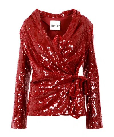 Aniye By Long Sleeve Casual Jacket In Red