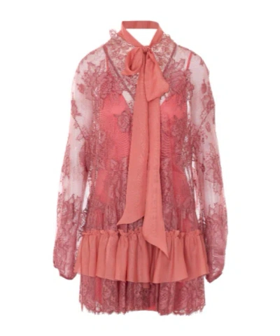 Aniye By Ruffled Mini Dress In Blue