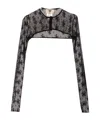 Aniye By Black Cover Zip Top In Black