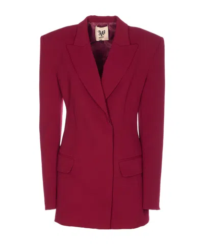 Aniye By Long-sleeved Suit Jacket In Purple